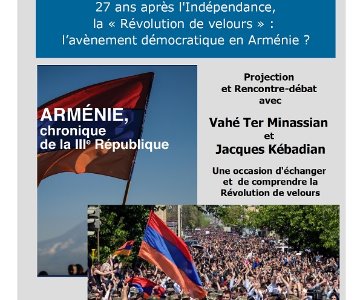 27 ans après l'Indépendance, la « Révolution de velours » :  l’avènement démocratique en Arménie ?